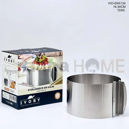 BZD IVORY KEK KALIBI METAL AYARLANABİLİR YUVARLAK 1*72