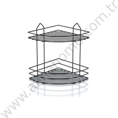 SİMGE METAL KÖŞELİK 2 KATLI SİYAH 1*12