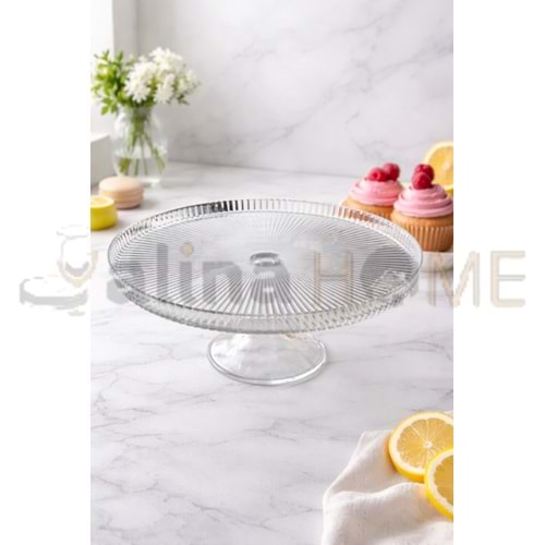 ALN EKS CAM 28 CM AYAKLI SUNUMLUK 1*10