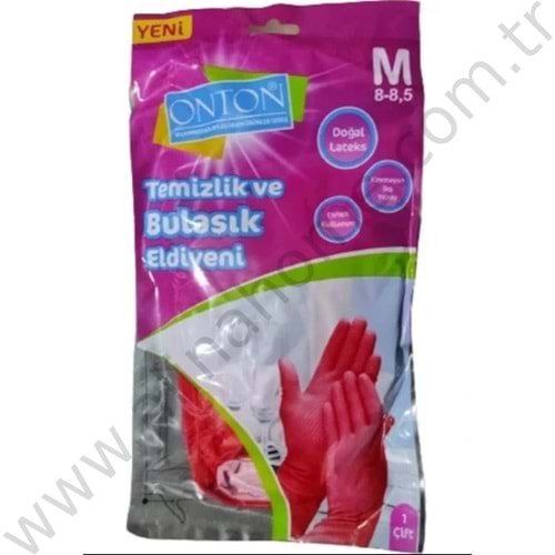 ONTON TEMİZLİK VE BULAŞIK ELDİVENİ ÇİFT 10 NO 1*30