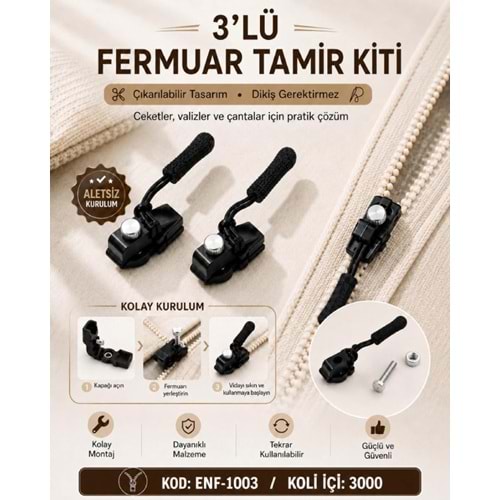 ENF ÇOK AMAÇLI FERMUAR 1*100