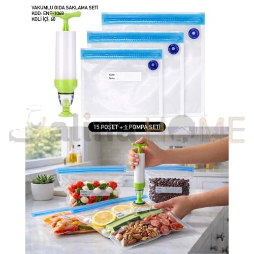 ENF POŞETLİ VAKUM SETİ 1*60