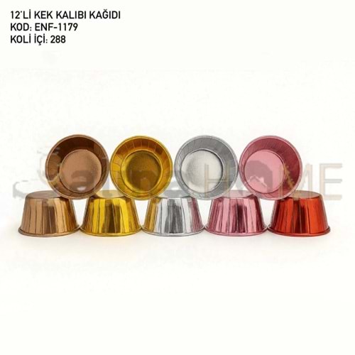 ENF CHEF PRİME KEK KALIBI MUFFİN RENKLİ 1*12