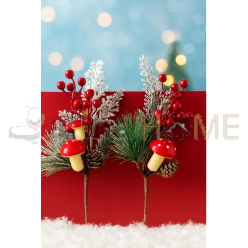 ENF ÇİÇEK YAPAY DAL KARLI ÇAM KOKİNA ÇİÇEĞİ 1*100