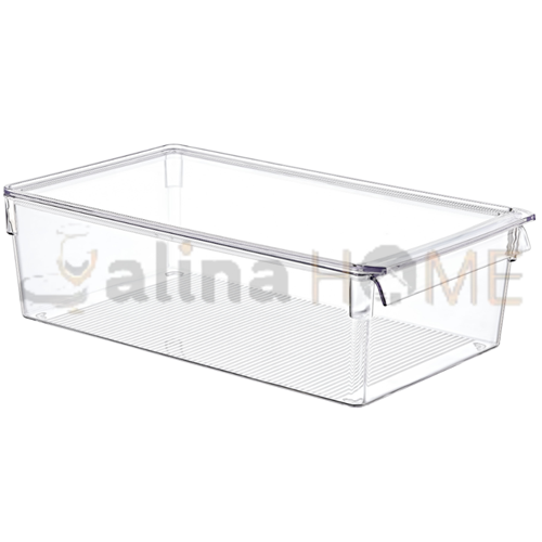 EMHOUSE ORGANİZER TALL CLEAR KAPAKLI 36x20 CM