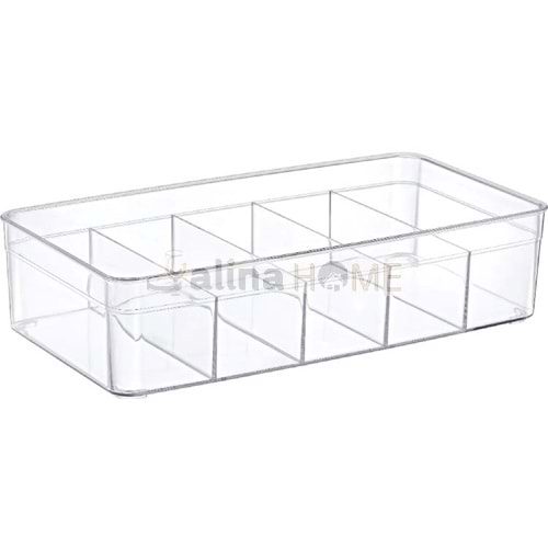 EMHOUSE CLEAR 5 BÖLMELİ ORTA ORGANİZER 30X16X7,5 CM 1*12