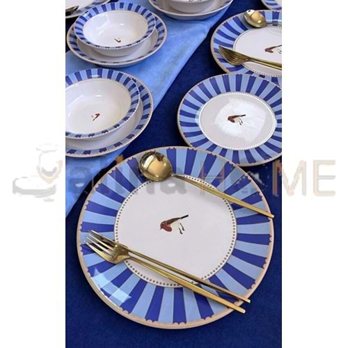 ALİNA HOME ERS 24 PARÇA YUVARLAK YEMEK SETİ 1*1
