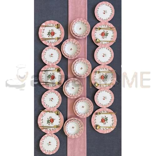 ALİNA HOME ERS 24 PARÇA YUVARLAK YEMEK SETİ 1*1