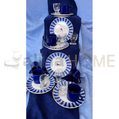 ALİNA HOME ERS 18 PARÇA KAHVE SETİ 1*1