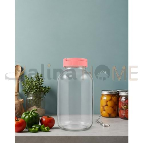 EVAX GLASS 3000 CC CAM KAVANOZ KAPAKLI 1*6