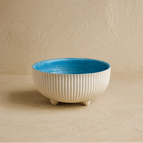 PASHA EVİNSER SERAMİK KASE ÇİFT RENK AYAKLI KASE 18 CM 1*12