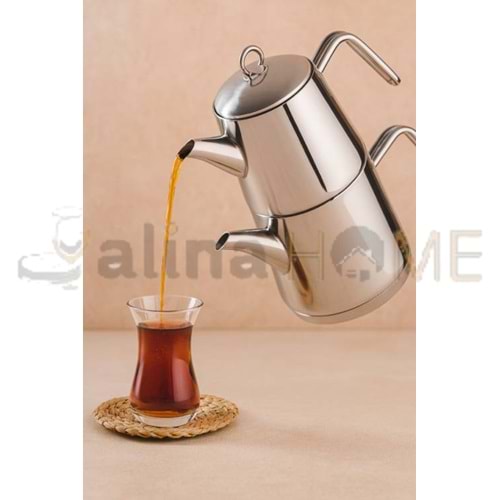 FABRİKA ÇAYDANLIK TAKIMI METALİX 304 ORGİNAL KULP