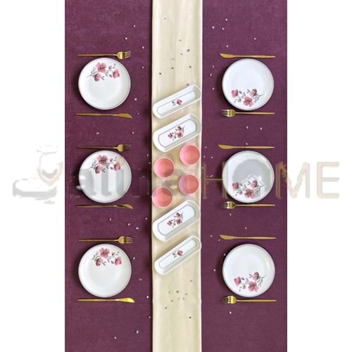 ALİNA HOME 14 PARÇA YUVARLAK FERRERO MODEL KAHVALTI SETİ 1*1