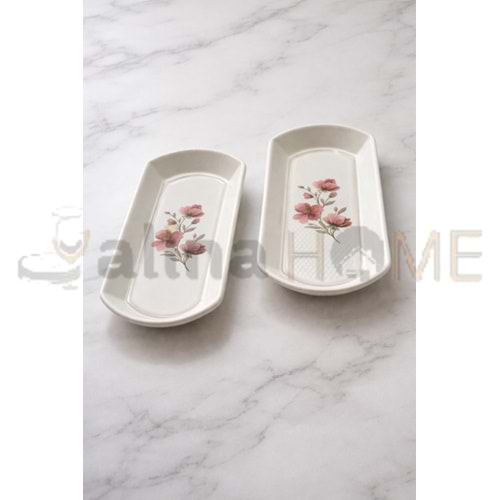 ALİNA HOME FERRERO DALGALI KÜÇÜK OVAL KELEBEK KAYIK 22 CM 1*12