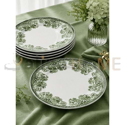 ÜLGER FLORA YEŞİL SERVİS TABAĞI 6 LI 1*4