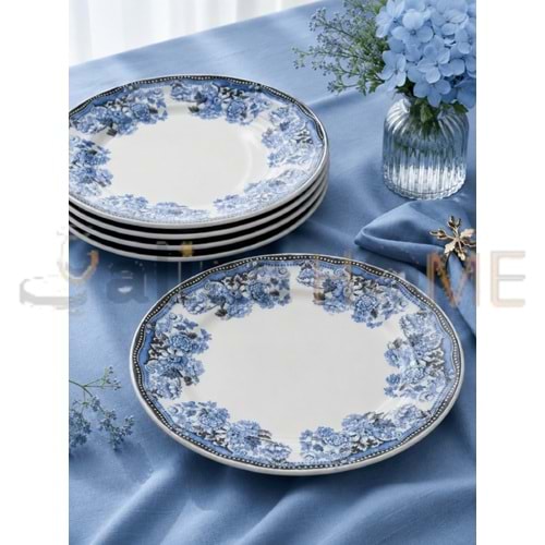 ÜLGER FLORA MAVİ SERVİS TABAĞI 6 LI 1*4