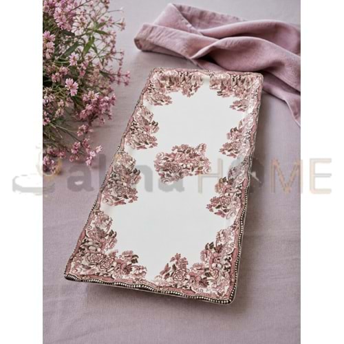 ÜLGER FLORA PEMBE BATON SUNUM TABAĞI 1*12