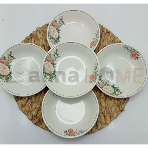 ALİNA HOME FLORA KÜÇÜK YEMEK TABAĞI 17 CM 1*18