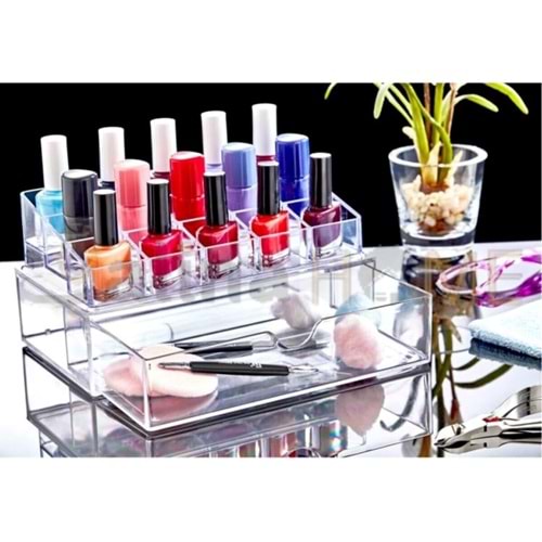 BOX UP MANİKÜR SETİ DÜZENLEYİCİSİ 15 GÖZ 1*24