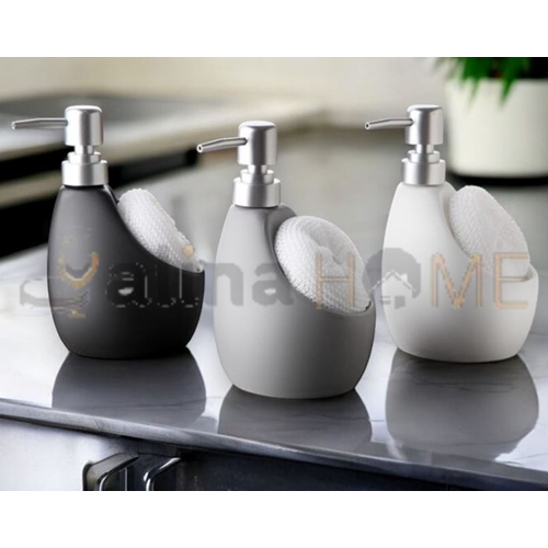 GNL PORSELEN SÜNGERLİKLİ SIVI SABUNLUK BÜYÜK TOMBUL 1*24