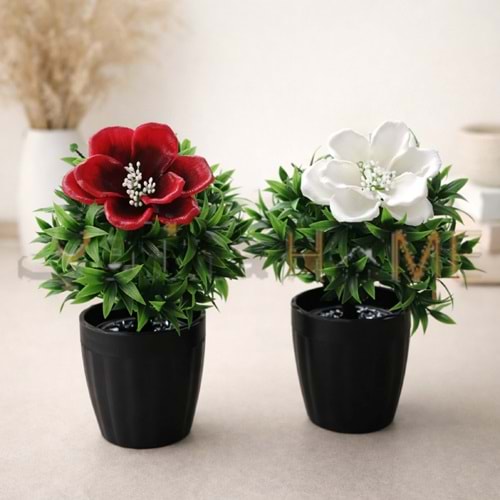 KRD GELİNCİK ÇİÇEK YAPAY MANOLYA ÇİÇEĞİ 35 CM 1*10