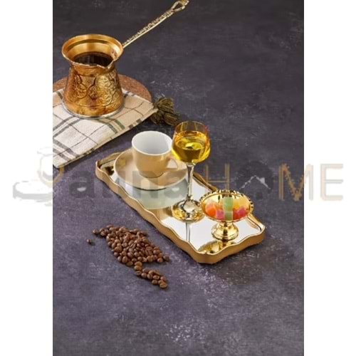 GLD ŞEHZADE AYNALI SUNUMLUK KARE 29x12 CM 1*36