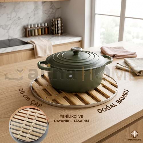 GLD NİHALE BAMBU YUVARLAK 30 CM 1*120