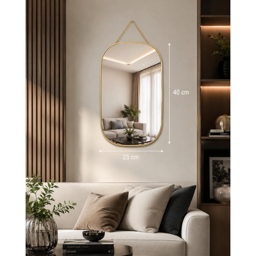 GLD AYNA DEKORATİF ASILABİLİR GOLD DİKDÖRTGEN 40 CM 1*24
