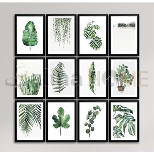GLS MDF DUVAR TABLOSU 12 PARÇA 10x15 CM