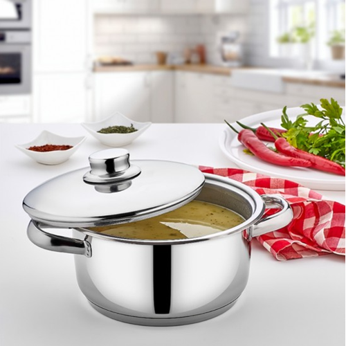 GÜLSAN ÇELİK DERİN TENCERE 28 CM MEGA 1*4