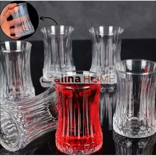ELUSİA TEA GLASS RİVA ÇAY BARDAĞI 1*8