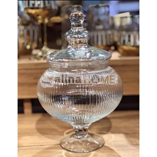 MONSOURA GLASS BONBENERA AYAKLI DRAJELİK 1*6