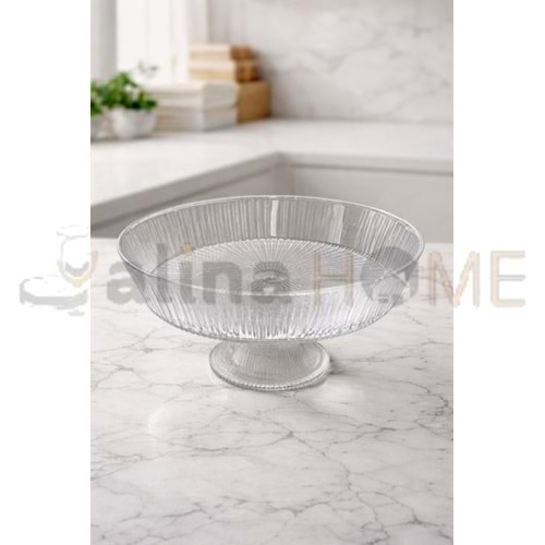 ALN GLASSCOM CAM MEYVELİK 25 CM AYAKLI 1*4-1*10