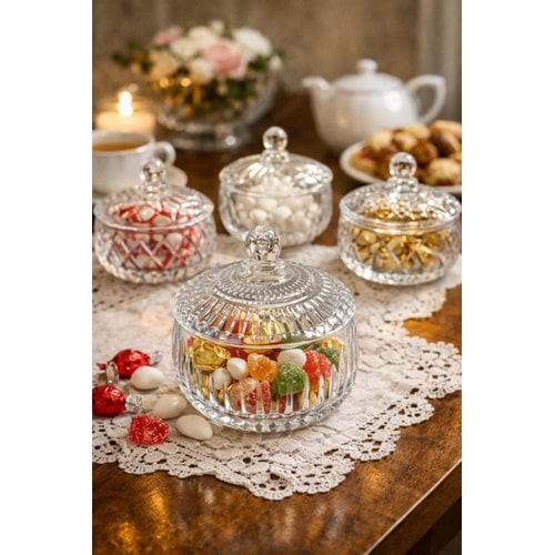 TEKBİR CAM ŞEKERLİK TOMBİK 4 MODEL 1*24