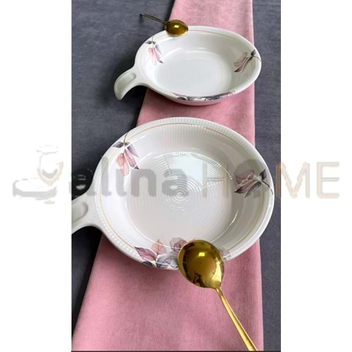 ALİNA HOME HALE KULPLU SALATA KASESİ 2,5 CM 1*8