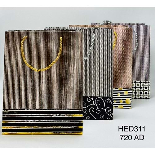 BZD IVORY DESENLİ KRAFT HEDİYELİK ÇANTA KÜÇÜK 1*12