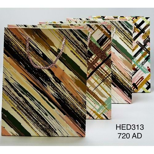 BZD IVORY DESENLİ KRAFT HEDİYELİK ÇANTA KÜÇÜK 1*12