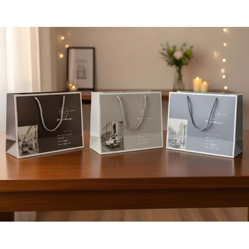 BZD IVORY HEDİYELİK ÇANTA DESENLİ 32x26 CM 1*12