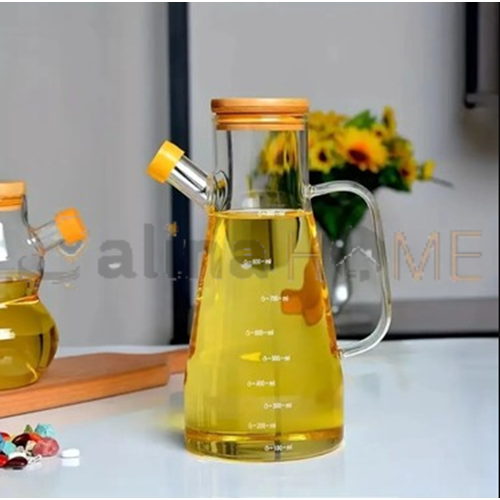 LİFE PLUS BAMBU KAPAKLI CAM YAĞLIK 900 ML 1*24