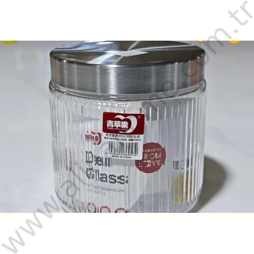 DELİ GLASS CAM KAVANOZ METAL KAPAK 900 ML 1*6