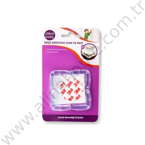 İDEAL BABY KÖŞE KORUYUCU ( CAM VE RAF ) 4 LÜ 1*24