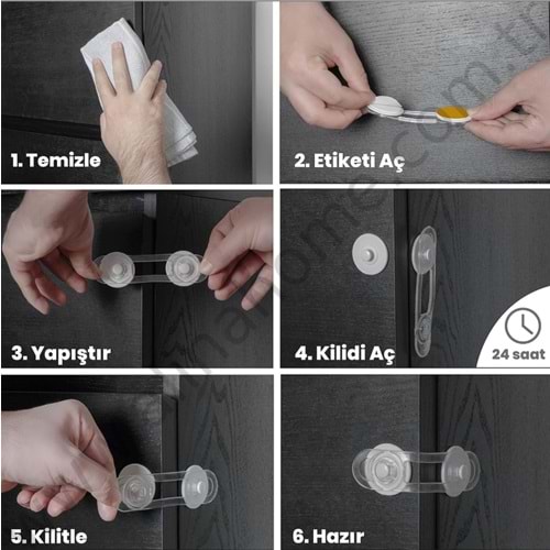 İDEAL BABY ÇOK AMAÇLI DOLAP ÇEKMECE KİLİDİ 1*24