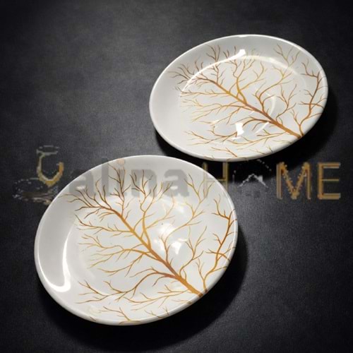 ALİNA HOME IHLAMUR YUVARLAK TATLI TABAĞI 14,5x14,5 CM 1*20