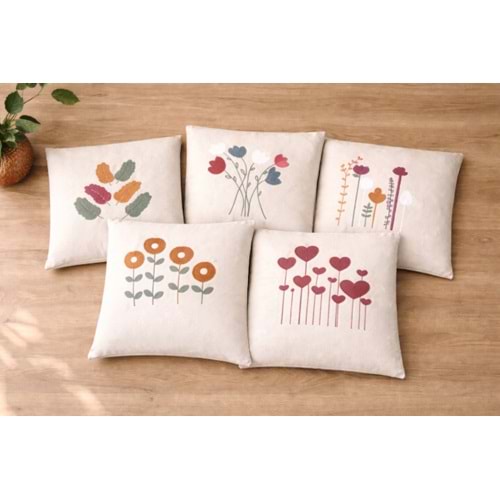 İNCİ KIRLENT KILIFI 2 Lİ KETEN 45x45 CM 1*2