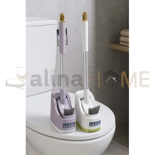 BZD IVORY KLOZET ÇİFT FIRÇALI WC FIRÇA TAKIMI 1*48