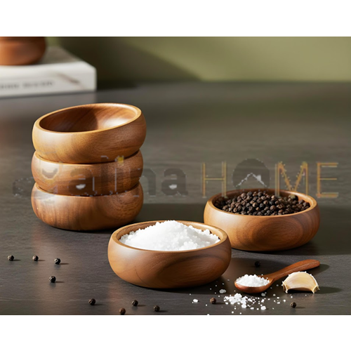 BZD IVORY AKASYA YUVARLAK ÇEREZLİK SUNUM KASESİ 10 CM 4 LÜ 1*24