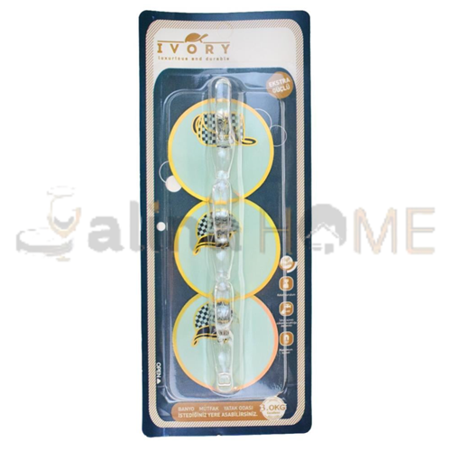 BZD IVORY YAPIŞKANLI ASKI AKRİLİK 3 LÜ YUVARLAK PLASTİK UÇ 1*360