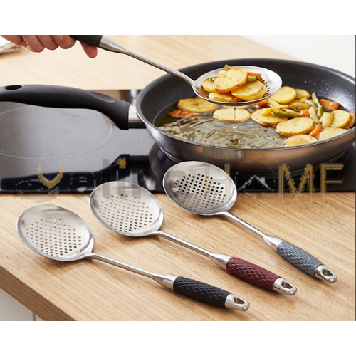 BZD IVORY ÇELİK SERVİS KEVGİR SATEN 39 CM 1*24