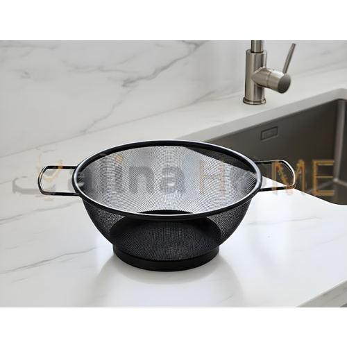 BZD IVORY SÜZGEÇ SİYAH KULPLU SEPET SÜZGEÇ 22 CM 1*72