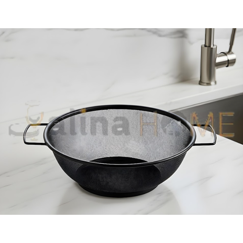 BZD IVORY SÜZGEÇ SİYAH KULPLU SEPET SÜZGEÇ 24 CM 1*72